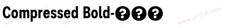 Compressed Bold字体转换